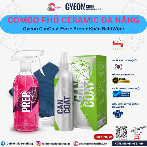  Combo sản phẩm Gyeon Phủ Ceramic đa năng cho mọi chất liệu 