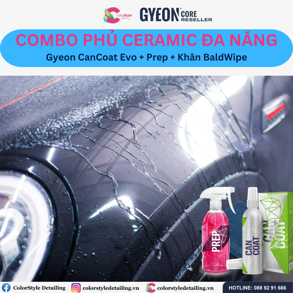  Combo sản phẩm Gyeon Phủ Ceramic đa năng cho mọi chất liệu 
