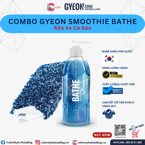  Combo Rửa Xe Cơ Bản Gyeon Smoothie Bathe 