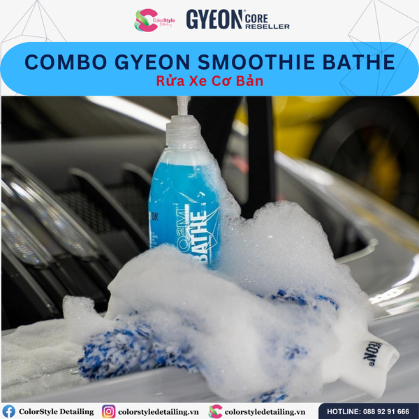  Combo Rửa Xe Cơ Bản Gyeon Smoothie Bathe 