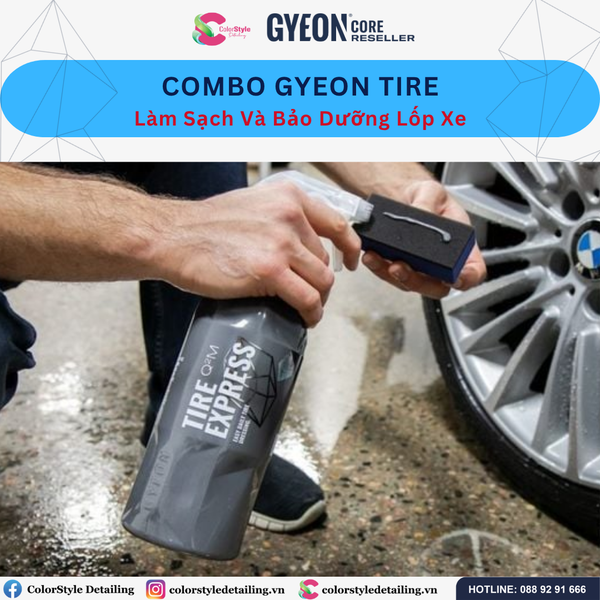  Combo Làm Sạch Và Bảo Dưỡng Lốp Xe Gyeon Tire 