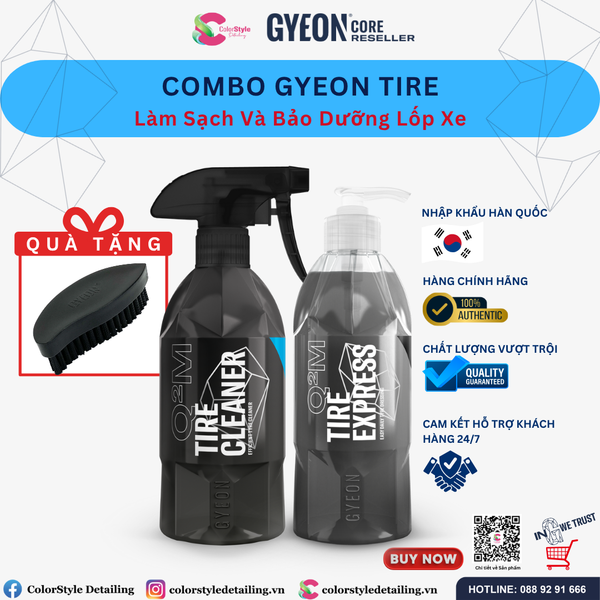  Combo Làm Sạch Và Bảo Dưỡng Lốp Xe Gyeon Tire 