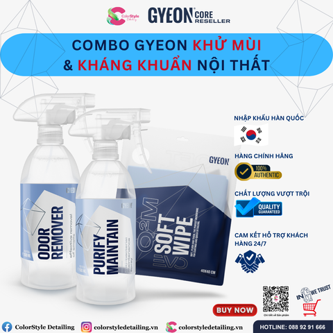  Combo Gyeon Khử Mùi Và Kháng Khuẩn Nội Thất 