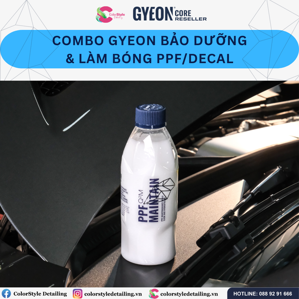  Combo Gyeon Bảo Dưỡng Làm Bóng PPF Và Decal 