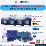 Combo Khăn Gyeon Q2M Microfiber cao cấp vệ sinh chăm xe ô tô 
