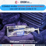  Combo Khăn Gyeon Q2M Microfiber cao cấp vệ sinh chăm xe ô tô 