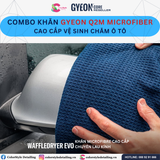  Combo Khăn Gyeon Q2M Microfiber cao cấp vệ sinh chăm xe ô tô 
