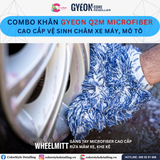  Combo Khăn Gyeon Q2M Microfiber Cao Cấp Vệ Sinh Chăm Xe Máy, Mô Tô 