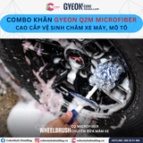  Combo Khăn Gyeon Q2M Microfiber Cao Cấp Vệ Sinh Chăm Xe Máy, Mô Tô 