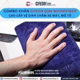  Combo Khăn Gyeon Q2M Microfiber Cao Cấp Vệ Sinh Chăm Xe Máy, Mô Tô 