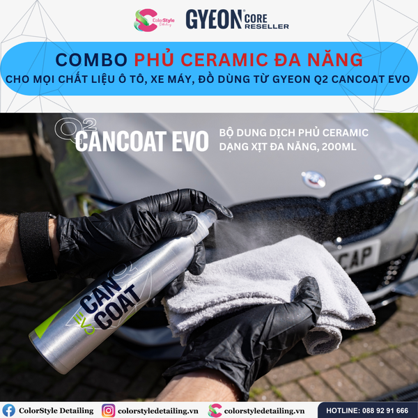  Combo Phủ Ceramic Đa Năng Cho Mọi Chất Liệu Ô Tô, Xe Máy, Đồ Dùng 