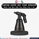  Bình Tạo Bọt Cầm Tay Chạy Pin Carton Super Dry Foam Sprayer 1.5L 