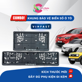  Combo 2 Khung Bảo Vệ Biển Số Cho Xe Ô Tô Vinfast Bằng Nhựa PP Cao Cấp 