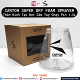  Thân Bình Tạo Bọt Chạy Pin Cầm Tay Carton Super Dry Foam Sprayer 1.5L 