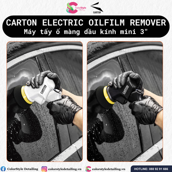  Máy Tẩy Màng Dầu Ố Kính Carton Electric Oilfilm Remover Mini 3 inch 