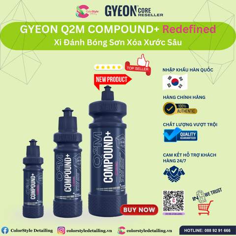  GYEON Q2M Compound+ REDEFINED Xi Đánh Bóng Sơn Xóa Xước Sâu 