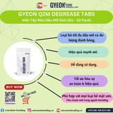  GYEON Q2M Degrease Tabs Viên Tẩy Rửa Dầu Mỡ (Gói 20v) 