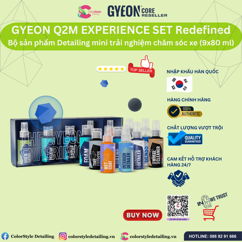  GYEON Q2M Experience Set REDEFINED Bộ sản phẩm trải nghiệm chăm sóc xe 