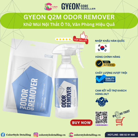  GYEON Q2M Odor Remover Khử Mùi Nội Thất Ô Tô, Văn Phòng Hiệu Quả 