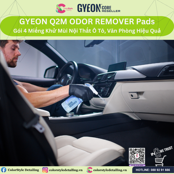  GYEON Q2M Odor Remover Khử Mùi Nội Thất Ô Tô, Văn Phòng Hiệu Quả 