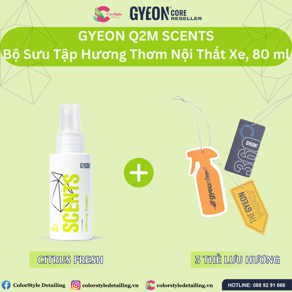  GYEON Q2M Scents, Bộ Sưu Tập Hương Thơm Nội Thất Xe 
