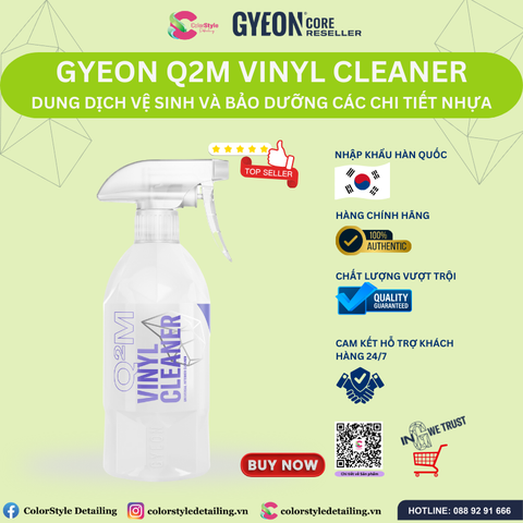  GYEON Q2M Vinyl Cleaner, Dung Dịch Vệ Sinh Và Bảo Dưỡng Chi Tiết Nhựa 