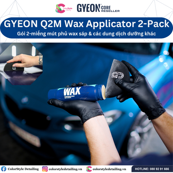  Gói 2-miếng mút phủ sáp wax GYEON Q2M Wax Applicator 2-pack 