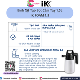  BÌNH XỊT TẠO BỌT IK FOAM PRO 2 & IK FOAM 1.5 CHÍNH HÃNG 