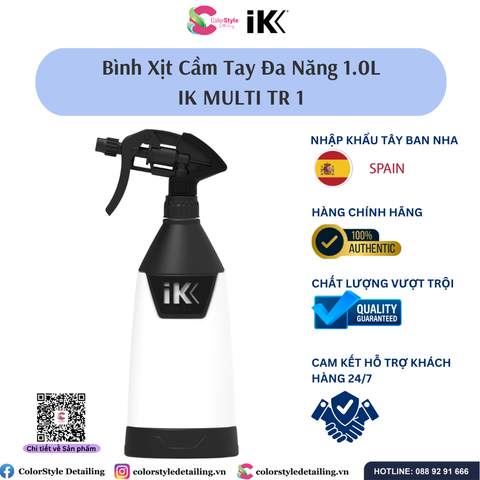  BÌNH XỊT PHUN SƯƠNG CẦM TAY ĐA NĂNG IK MULTI TR 1, DUNG TÍCH 1 LÍT 
