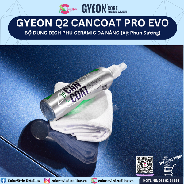  GYEON Q2 CanCoat Pro EVO, Bộ Phủ Ceramic Đa Năng Dạng Xịt Phun Sương 