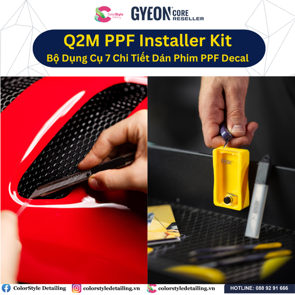  GYEON Q2M PPF Installer Kit Bộ Dụng Cụ 7 Chi Tiết Dán Phim PPF Decal 