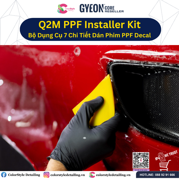  GYEON Q2M PPF Installer Kit Bộ Dụng Cụ 7 Chi Tiết Dán Phim PPF Decal 