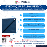  GYEON Q2M Bald Wipe EVO Khăn Microfiber Lau Đa Năng Sợi Lông Ngắn 