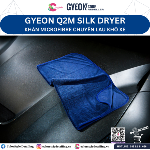  GYEON Q2M Silk Dryer Khăn Microfiber Siêu Thấm Cao Cấp Chuyên Lau Khô 