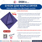  GYEON Q2M WaffleDryer Khăn Microfibre Cao Cấp Chuyên Lau Kính 