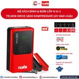 Bộ kích bình bơm lốp 4-in-1 TELWIN DRIVE 1800 KOMPRESSOR 12V(Mới nhất) 