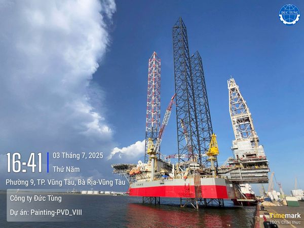  DT00059 Vệ sinh và sơn lại thân/ đáy giàn khoan dầu PVD VIII (JOB-25-155-CE) 