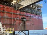  DT00059 Cleaning & repainting body/bottom of the oil drilling rig PVD VIII 