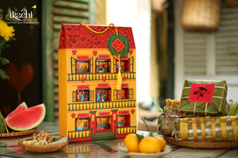 COMBO QUÀ TẾT XANH IKACHI | Nhà Tết Cổ Truyền
