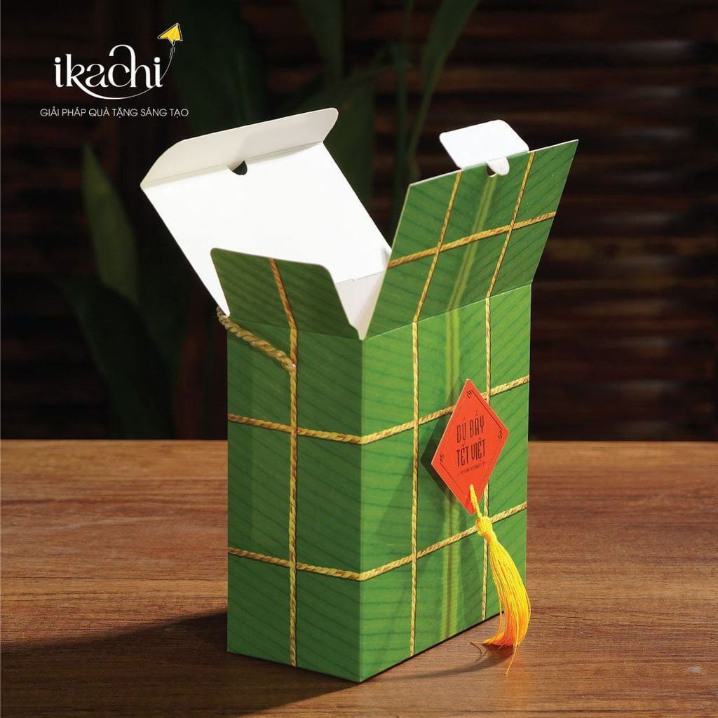 COMBO QUÀ TẾT XANH IKACHI | Bánh Chưng - Bình An