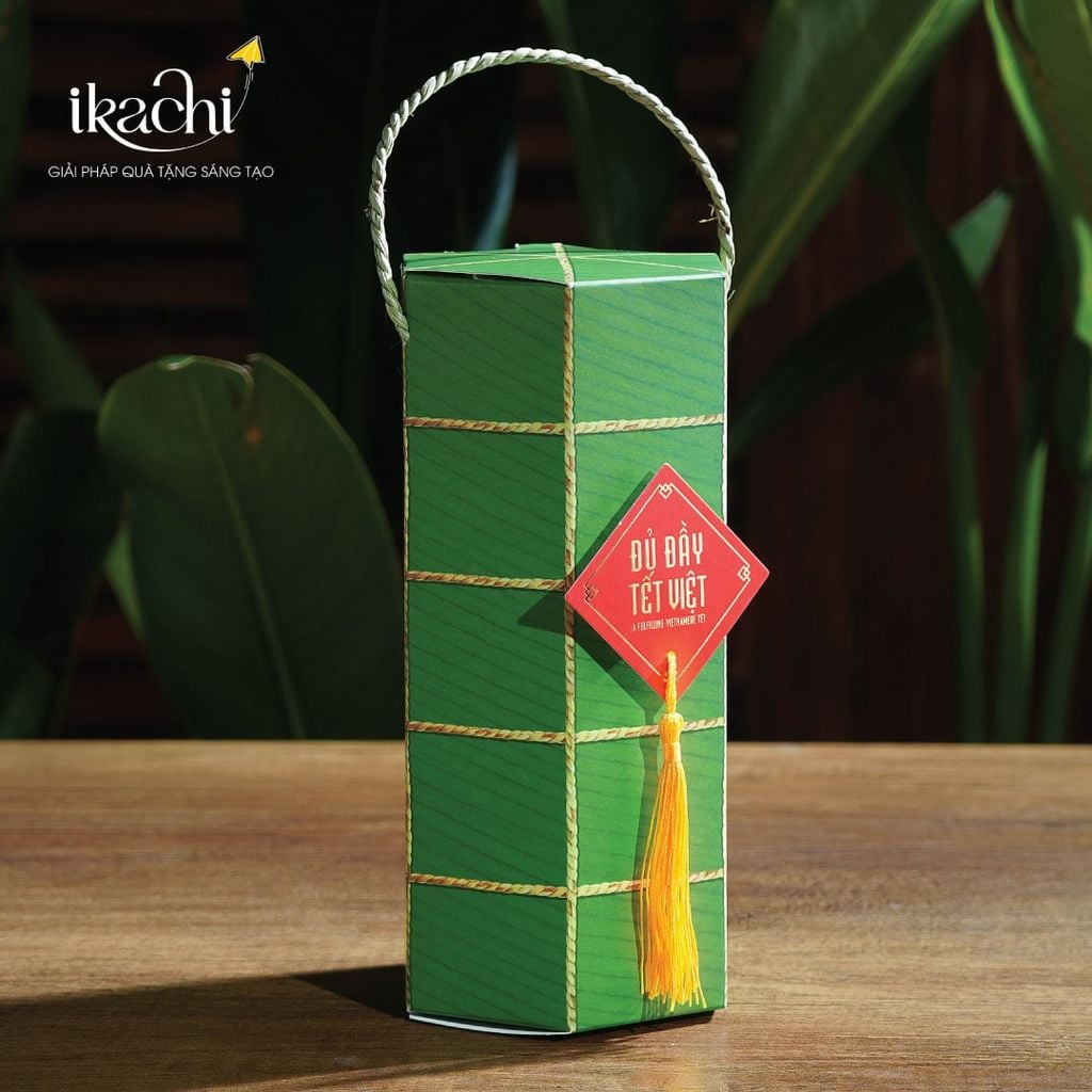 COMBO QUÀ TẾT XANH IKACHI | Bánh Tét - Yêu Thương