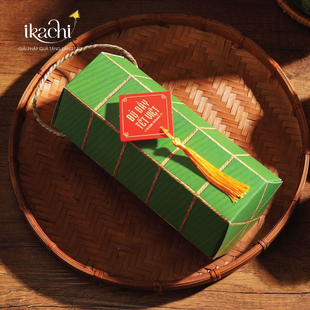 COMBO QUÀ TẾT XANH IKACHI | Bánh Tét - Yêu Thương