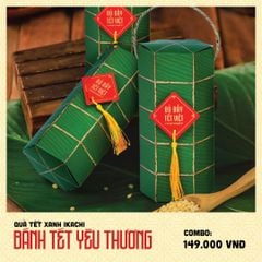 COMBO QUÀ TẾT XANH IKACHI | Bánh Tét - Yêu Thương
