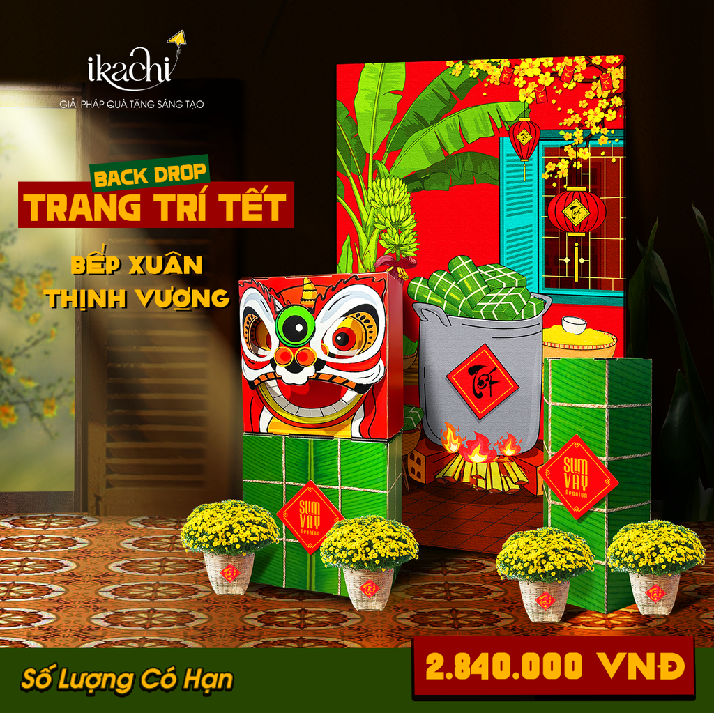 COMBO TRANG TRÍ TẾT XANH | Bếp xuân thịnh vượng