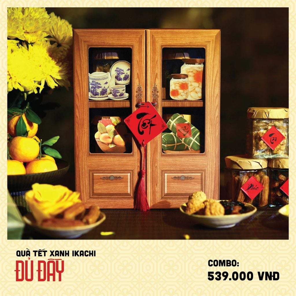 COMBO QUÀ TẾT XANH IKACHI | Đủ Đầy