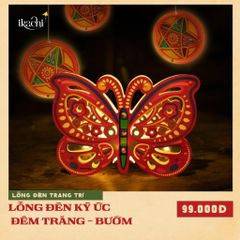 Lồng đèn trang trí Ký Ức Đêm Trăng - Bướm