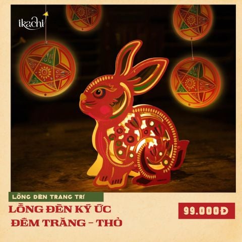 Lồng đèn trang trí Ký Ức Đêm Trăng - Thỏ