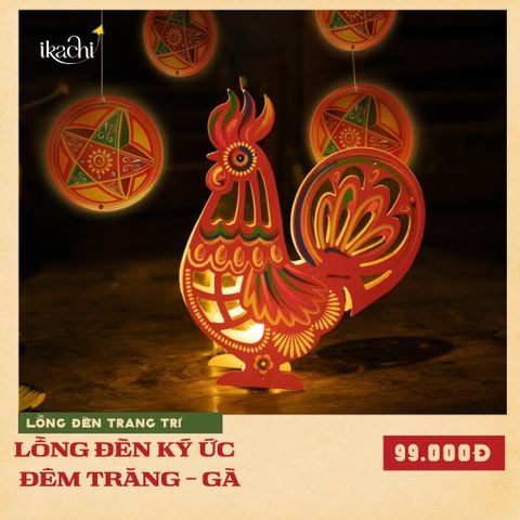 Lồng đèn trang trí Ký Ức Đêm Trăng - Gà