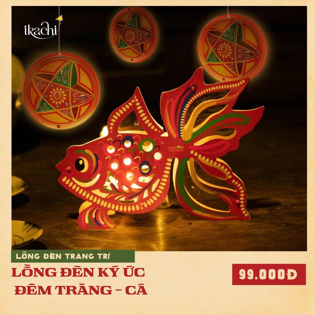 Lồng đèn trang trí Ký Ức Đêm Trăng - Cá