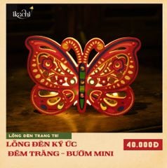 Lồng đèn trang trí Ký Ức Trung Thu - Bướm Mini